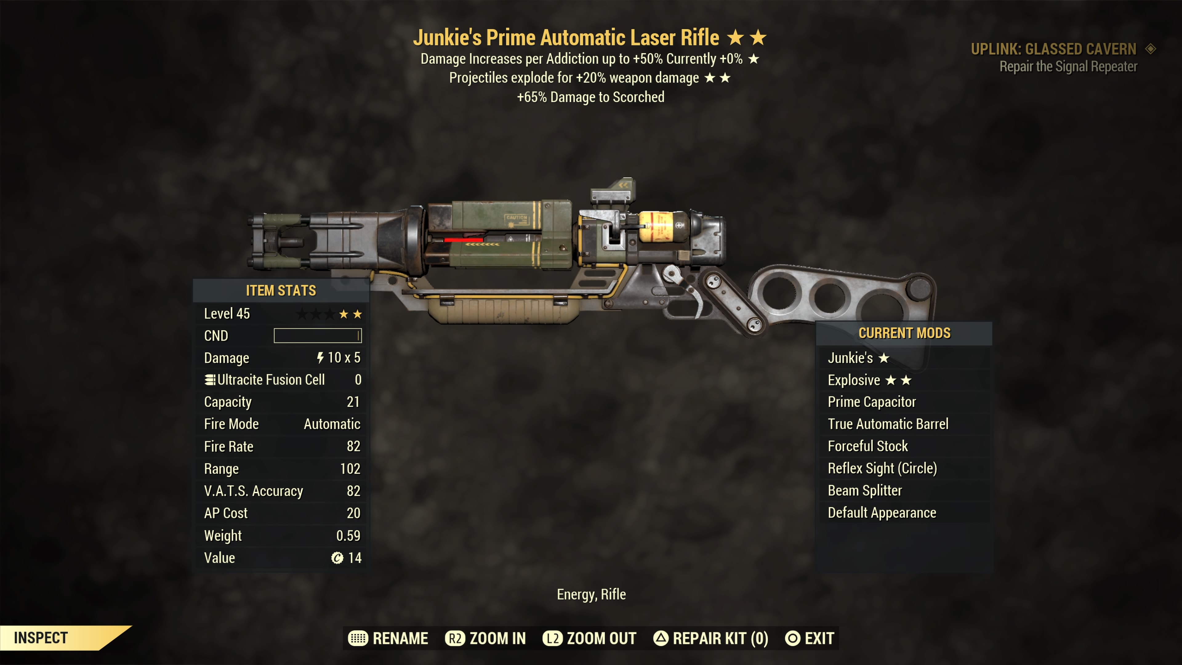 Junkie's【Explosive】Laser Rifle